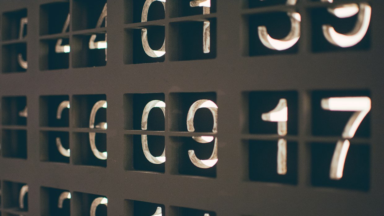 A slide with numbers on screen, the kind of detail that tests whether AI saw pictures.