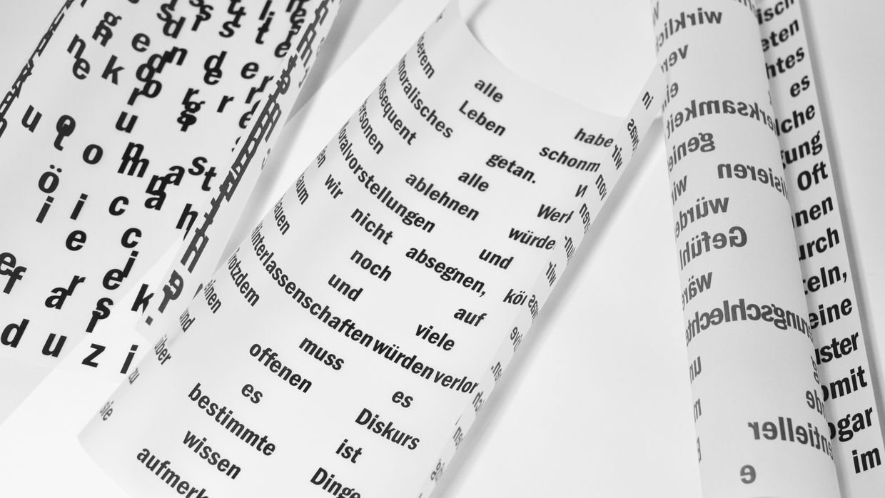 Two columns of text printed on paper.