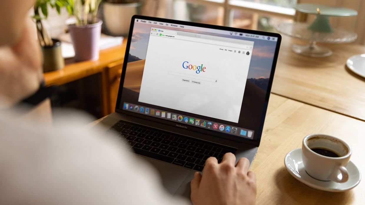 Search results on a laptop, where Google shows key moments for videos.