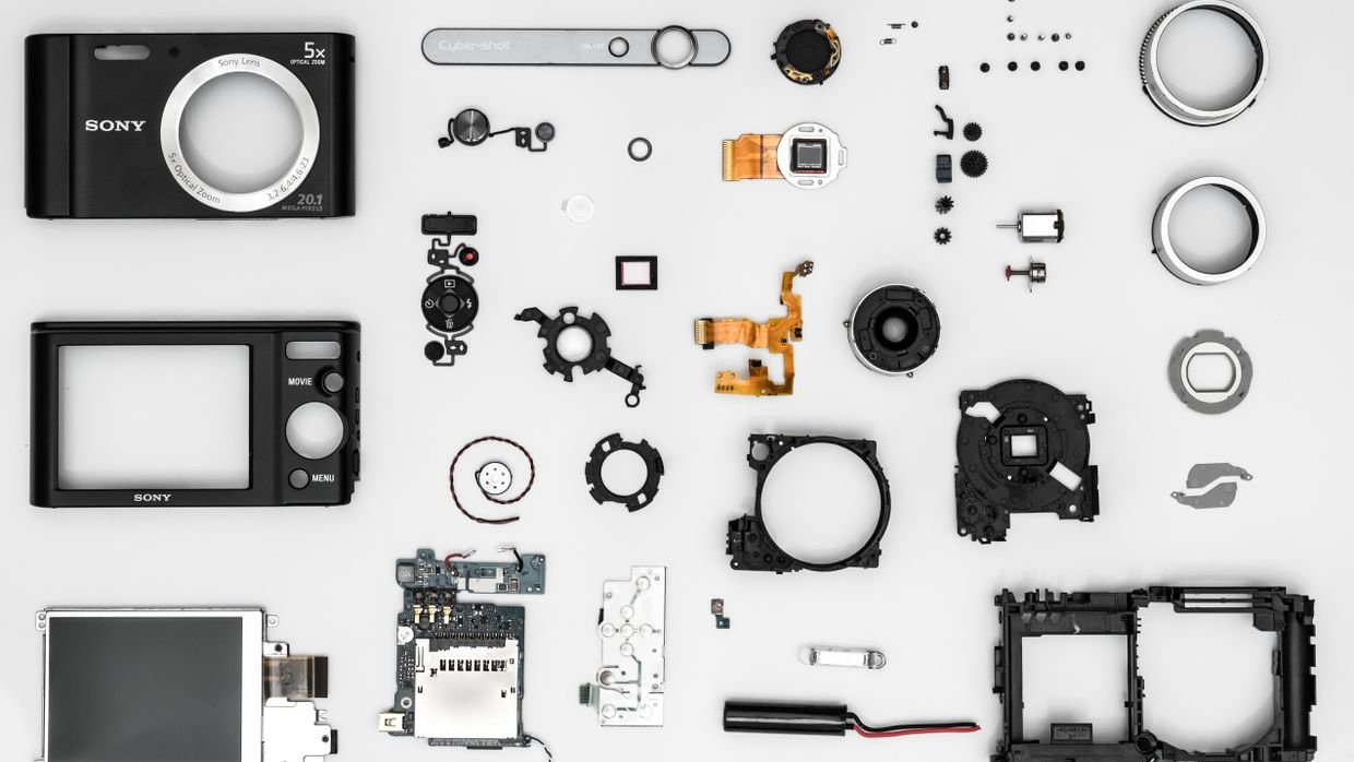 An exploded technical diagram of a mechanical part.