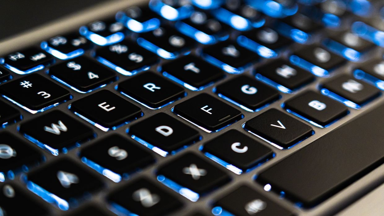 A close-up of keyboard keys.