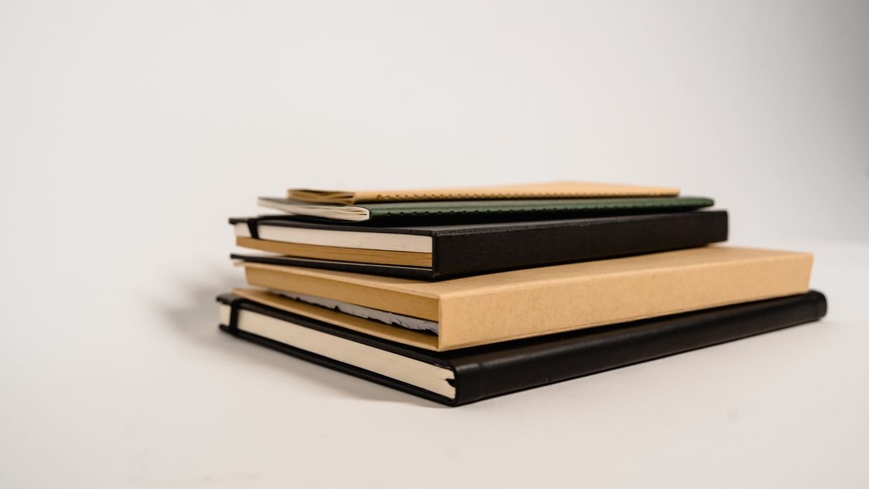 A stack of academic journals.