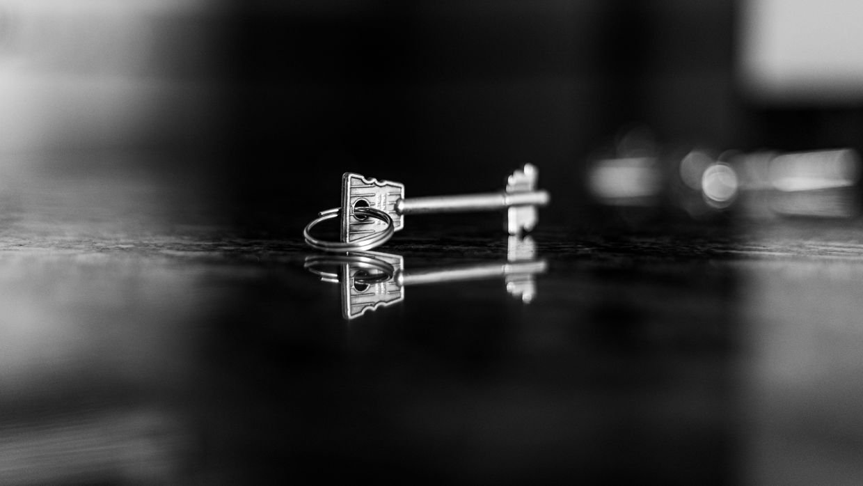 A single key on a clean table, for a simpler route with no sign-in or settings.
