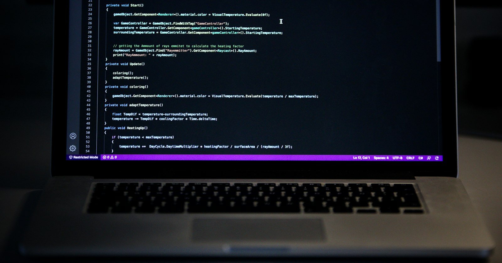 A browser address bar on a laptop screen.