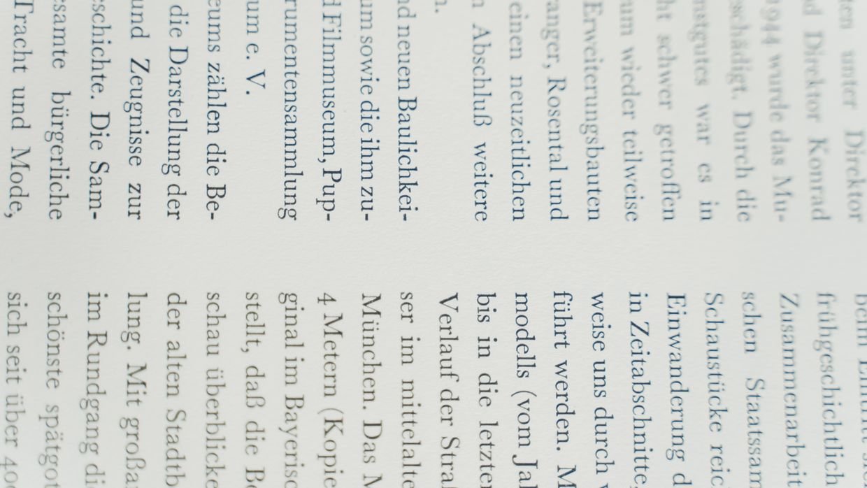 Margins being measured on a printed page.