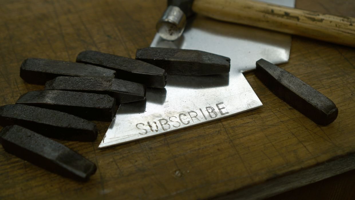A hallmark stamped into metal.