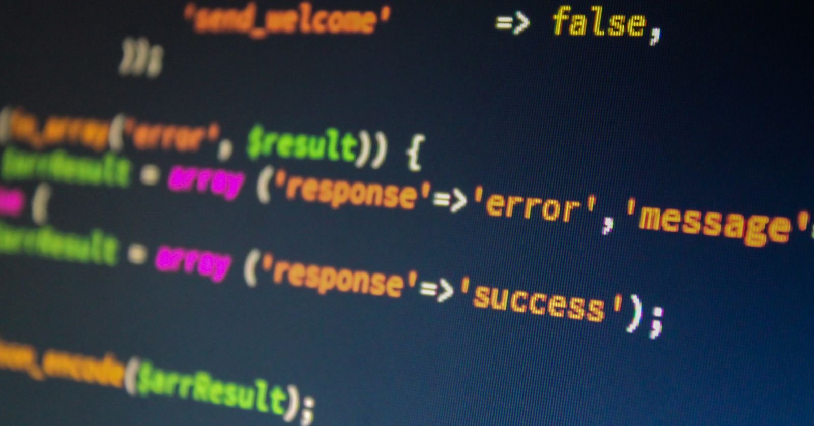 An error message displayed on a screen.